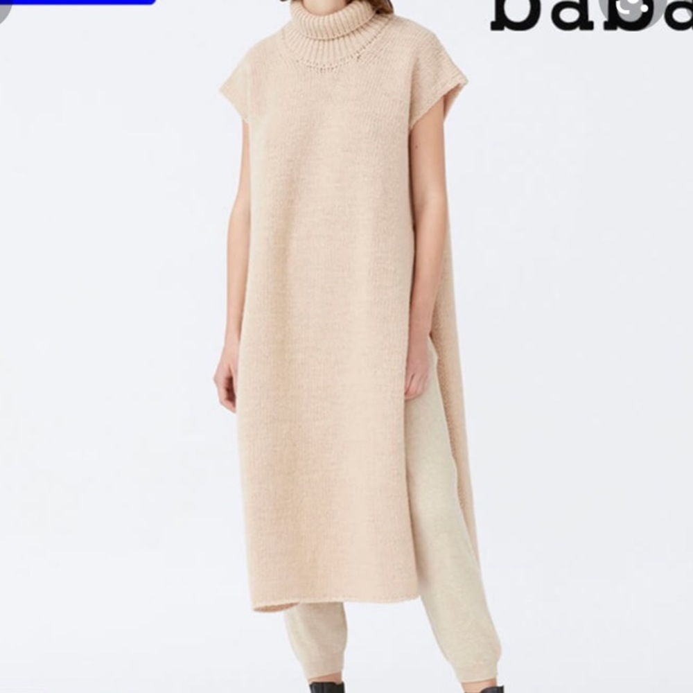 EUC babaa cape in rosé OS